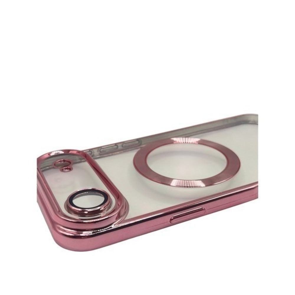 iPhone 17 Air Clear Protective Case Pink Metallic‎ Trim NEW - Picture 4 of 9